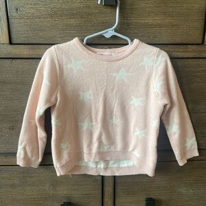 H&M Light Pink Star Sweater for Kids